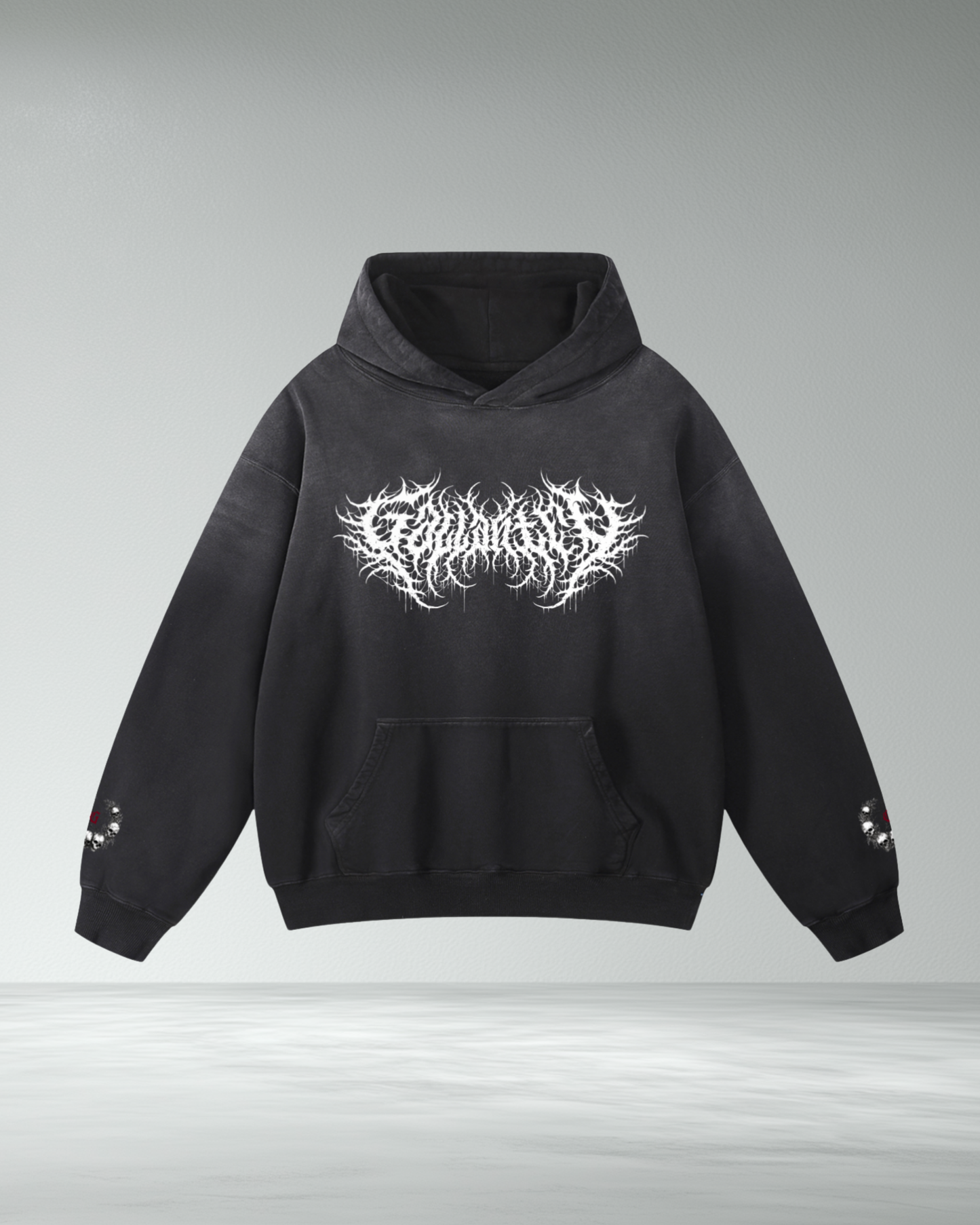 Heavyweight 'EYL' Oversized Faded Hoodie