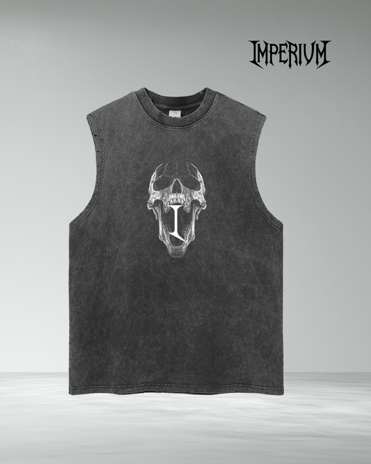 Imperium Vintage Wash 'History Repeats' Frayed Hem Tank