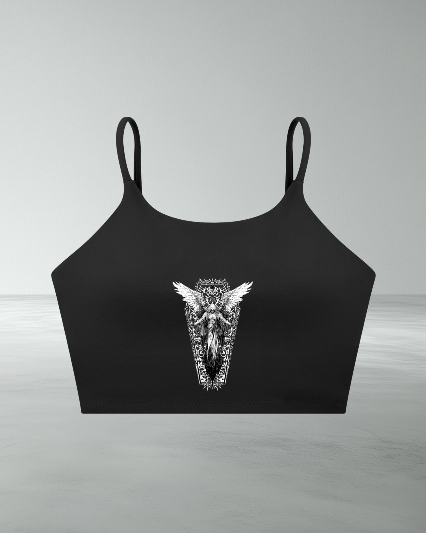 Spaghetti Strap 'Coffin' Yoga Bra