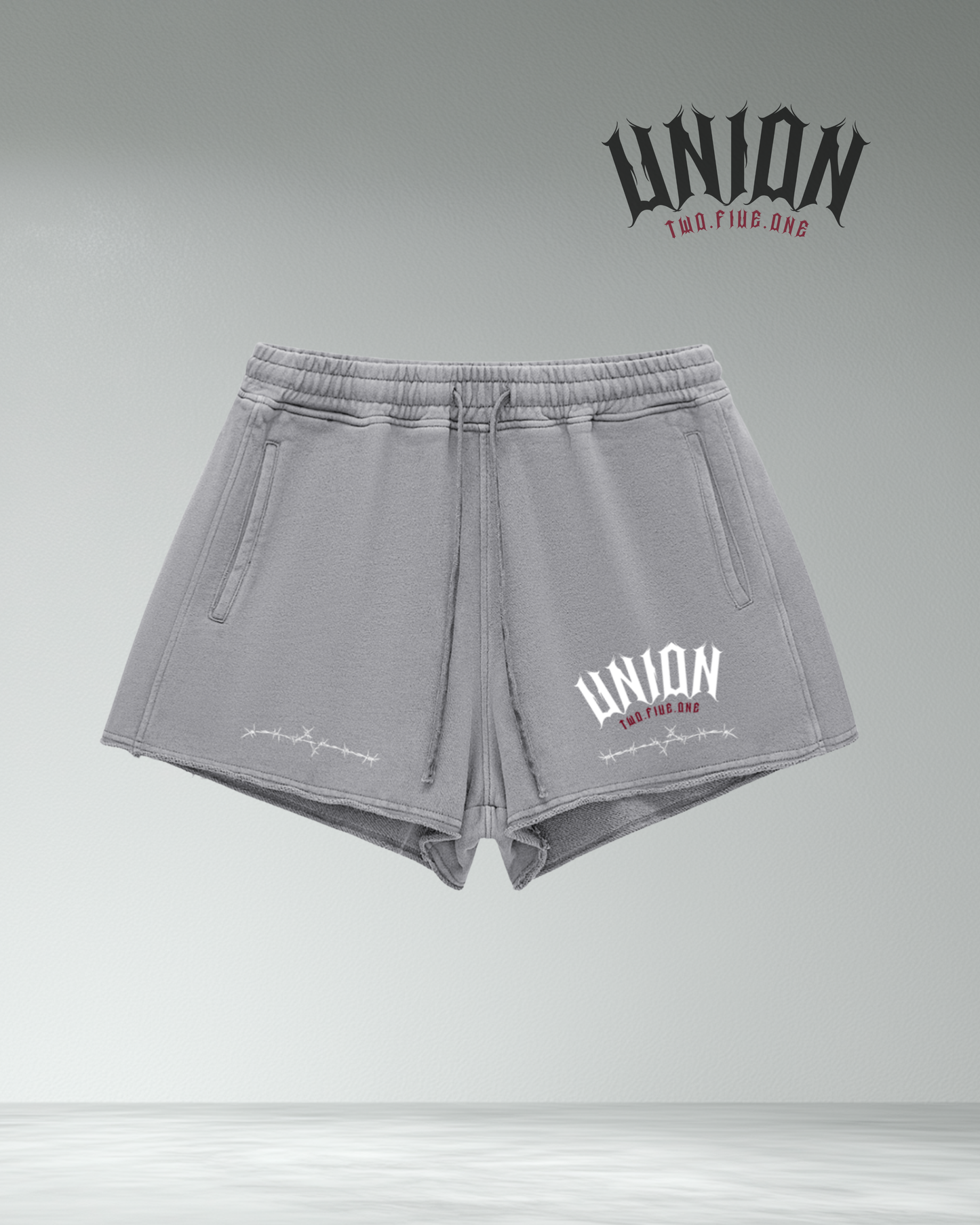 Union251 Vintage Wash Raw Edge Shorts