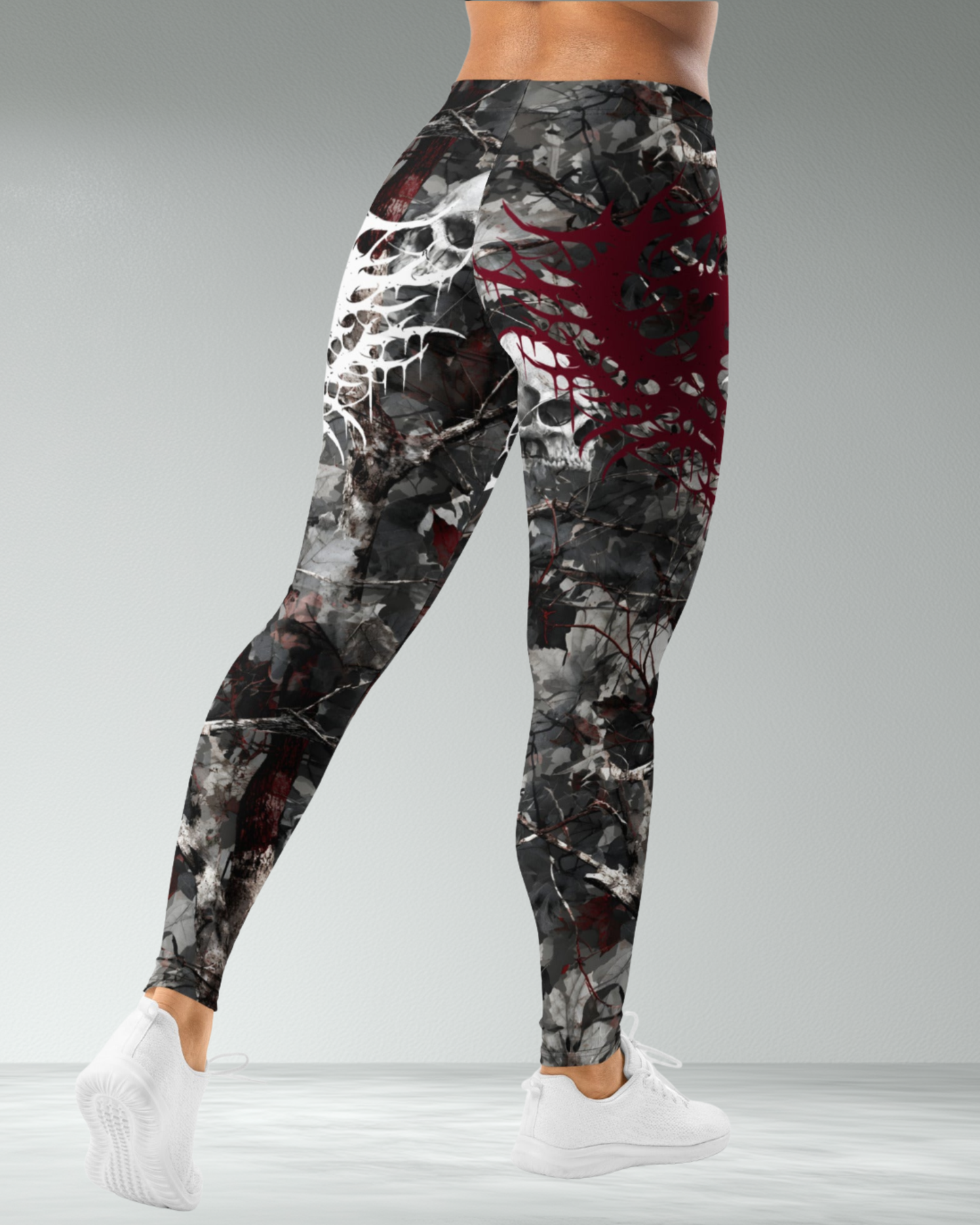 Womens' Deathcore skull camo leggings