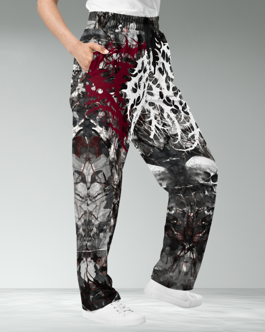 Deathcore Lightweight Skull Camo Joggers