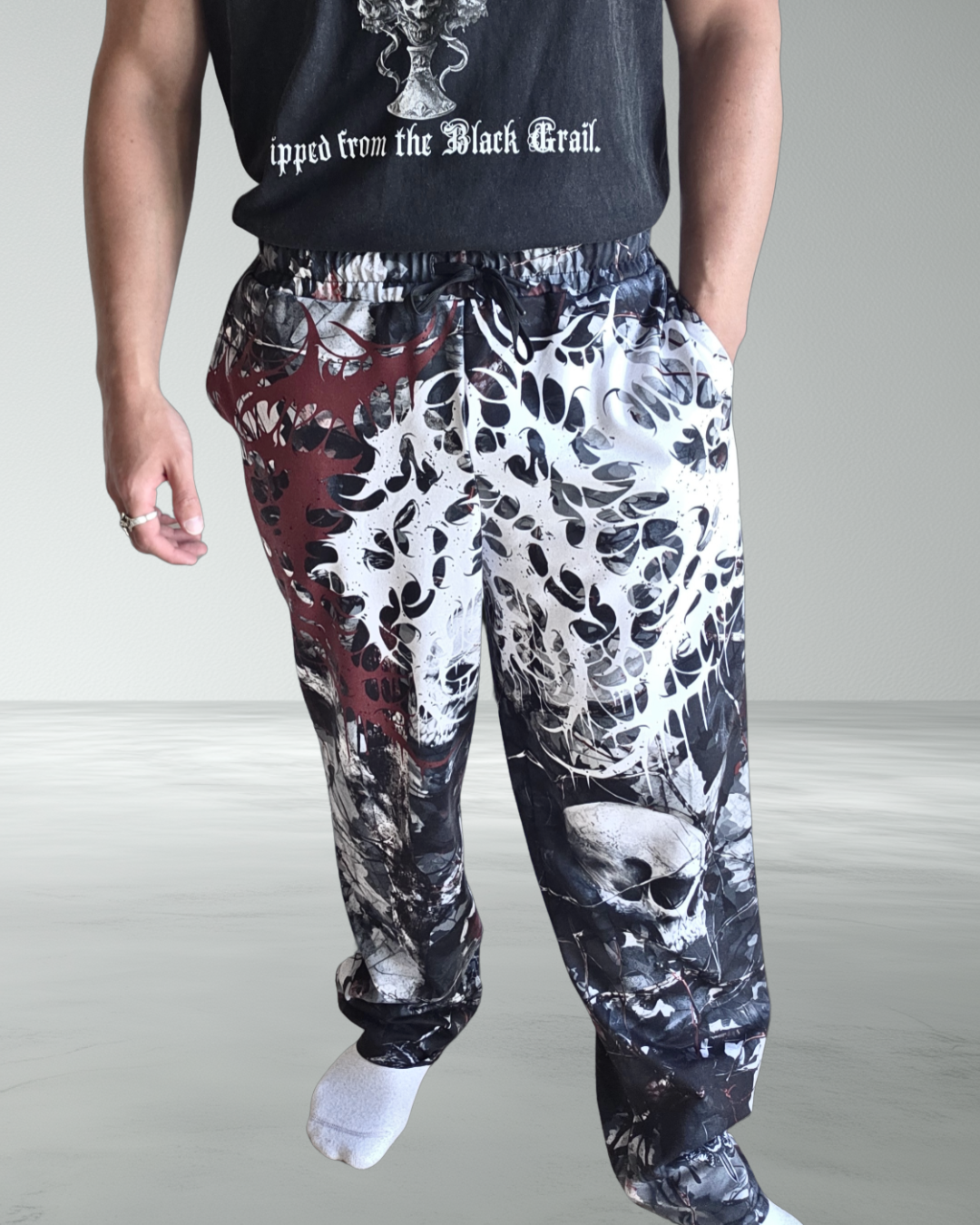 Deathcore Lightweight Skull Camo Joggers