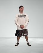 Oversized Long Sleeve Barbed 'EYL' T