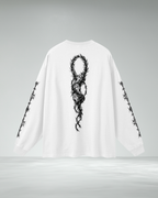 Oversized Long Sleeve Barbed 'EYL' T