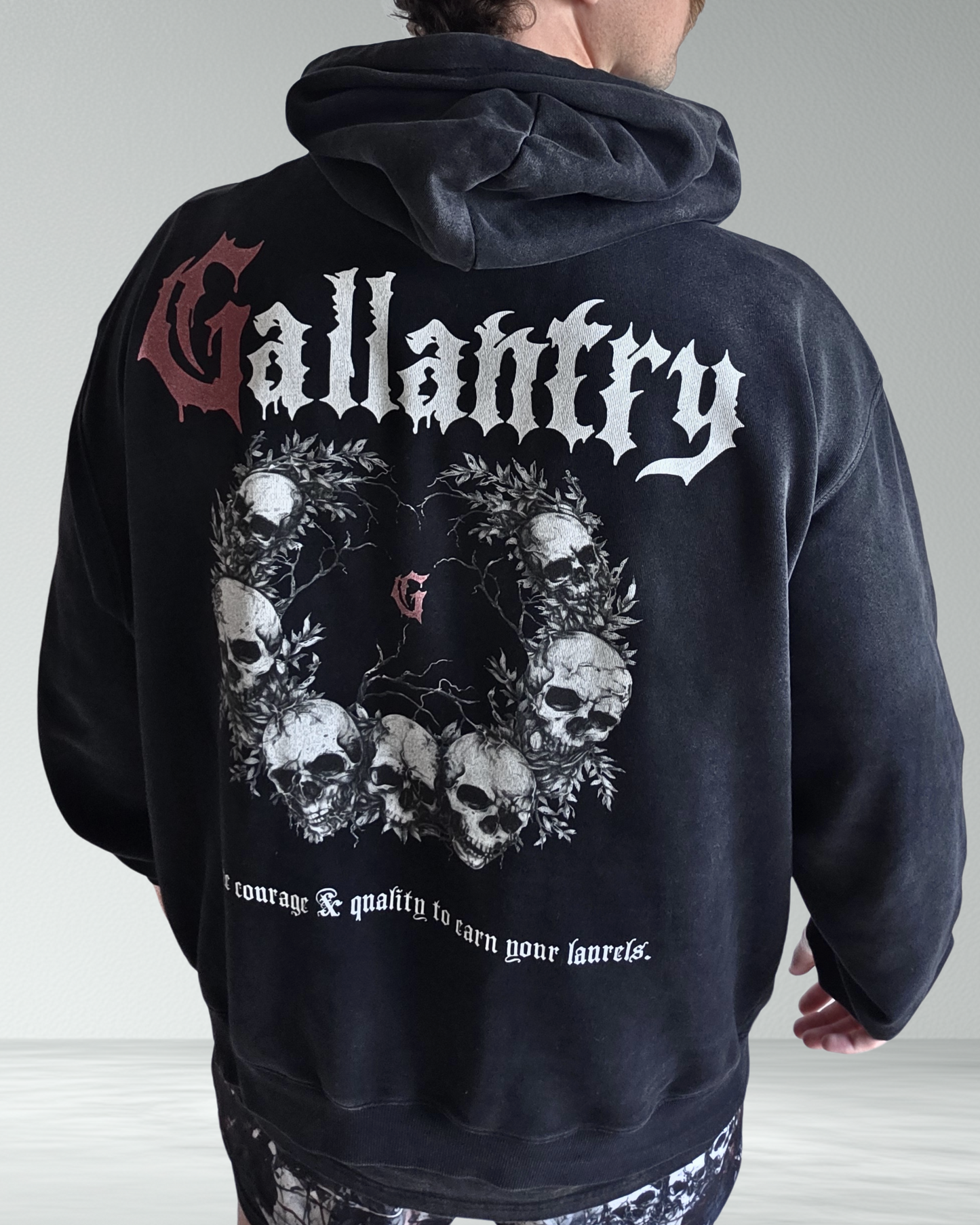 Classic heavyweight oversized faded hoodie