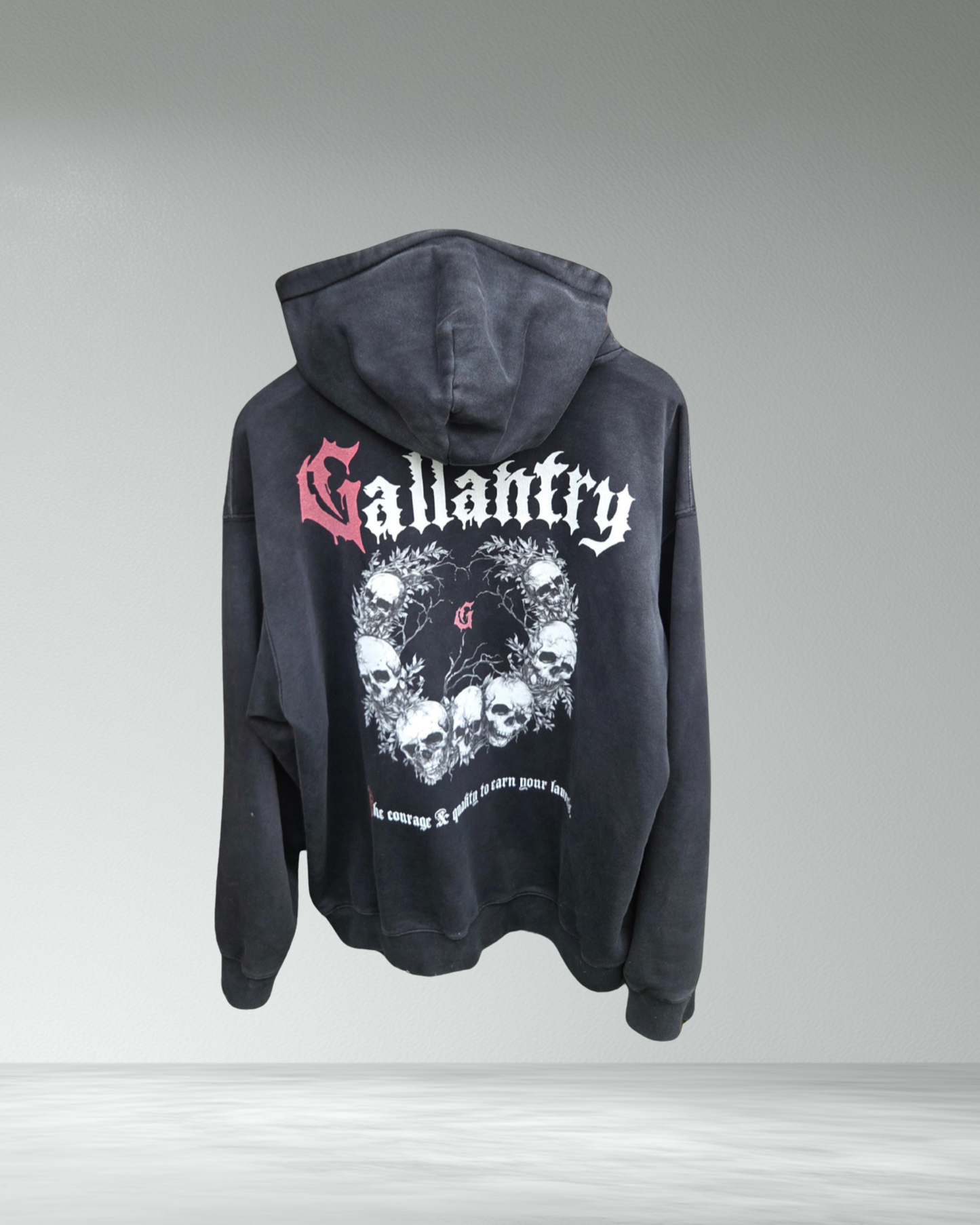 Classic heavyweight oversized faded hoodie