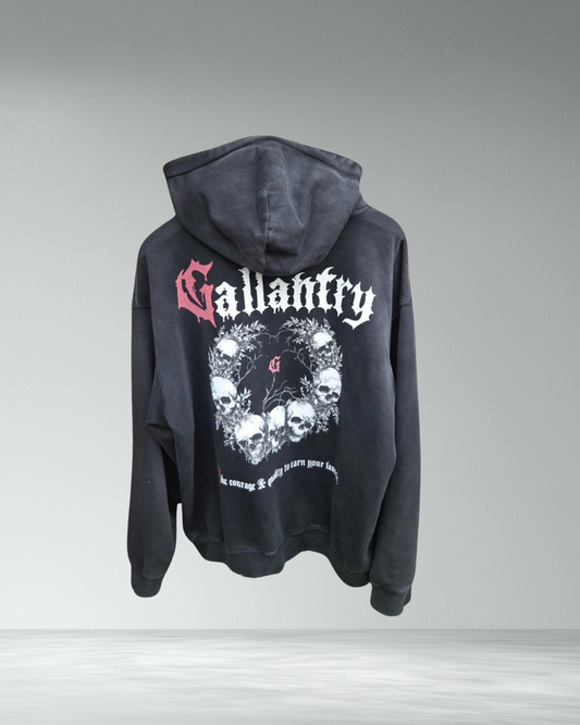 Classic heavyweight oversized faded hoodie