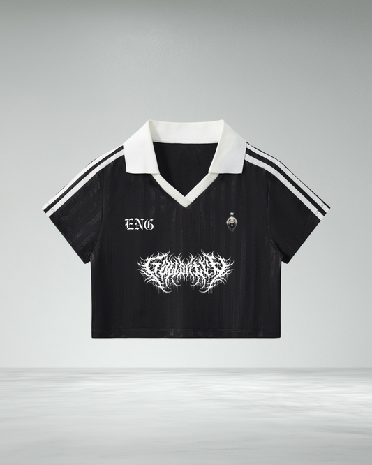 Gallantry x England Petite Cropped Football Jersey