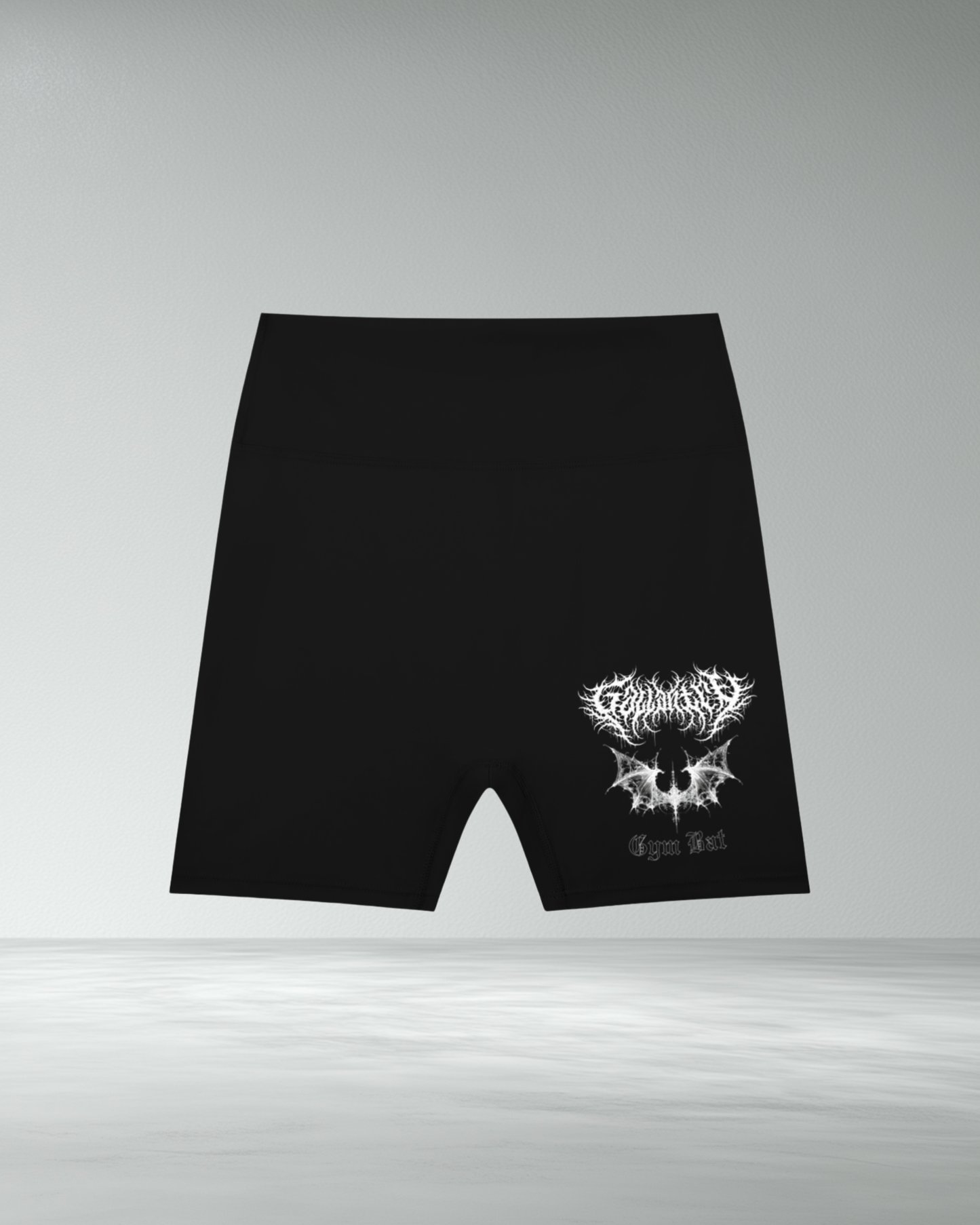 High-Waisted 'Gym-Bat' Gym Shorts