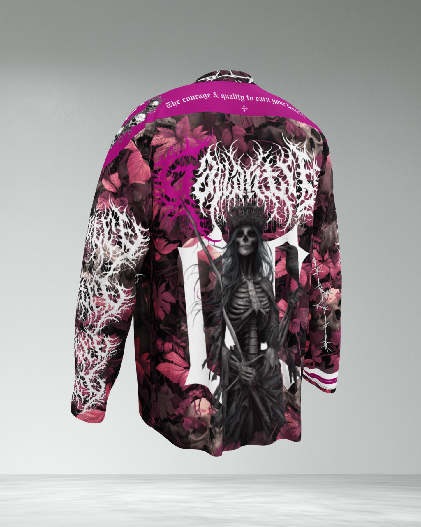 Deathcore pink lightweight camo hockey jersey