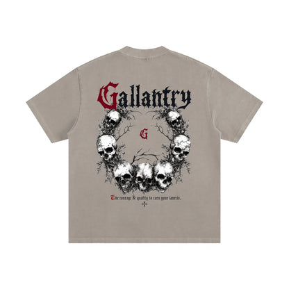 Classic heavyweight vintage washed frayed t - Studio Gallantry