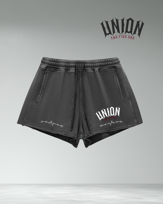 Union251 Vintage Wash Raw Edge Shorts