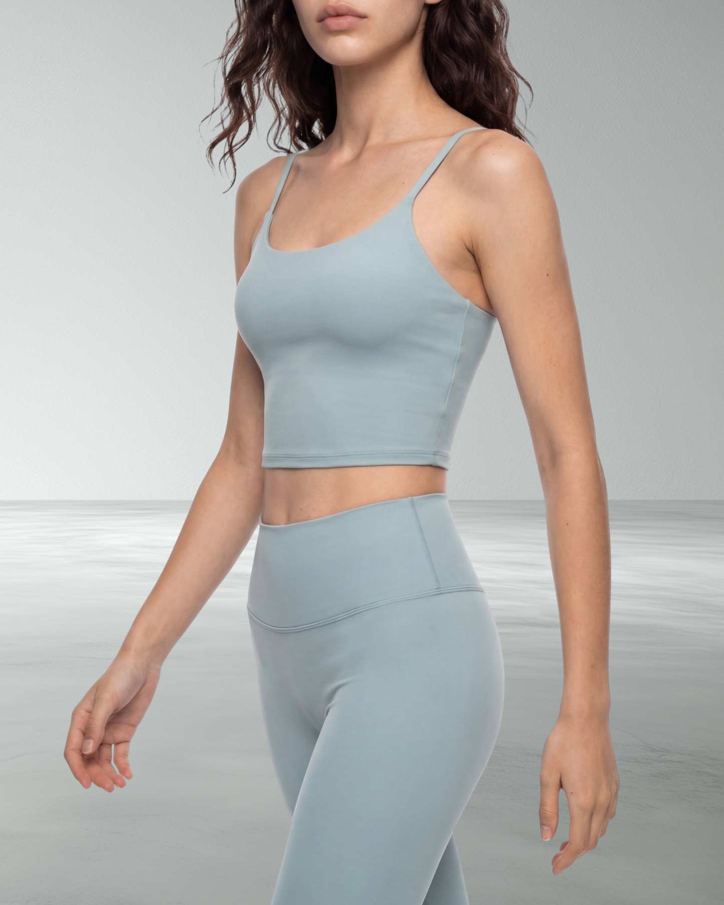 Spaghetti Strap 'Coffin' Yoga Bra