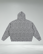 Waffle Leopard Two-Way Zip Hoodie