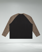Leopard Contrast Waffle Longsleeve t