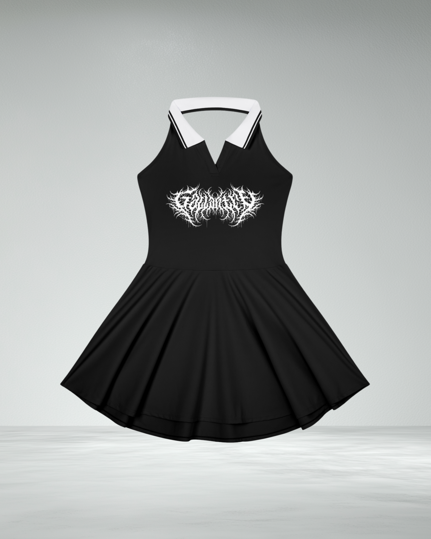Deathcore Halter Tennis Dress