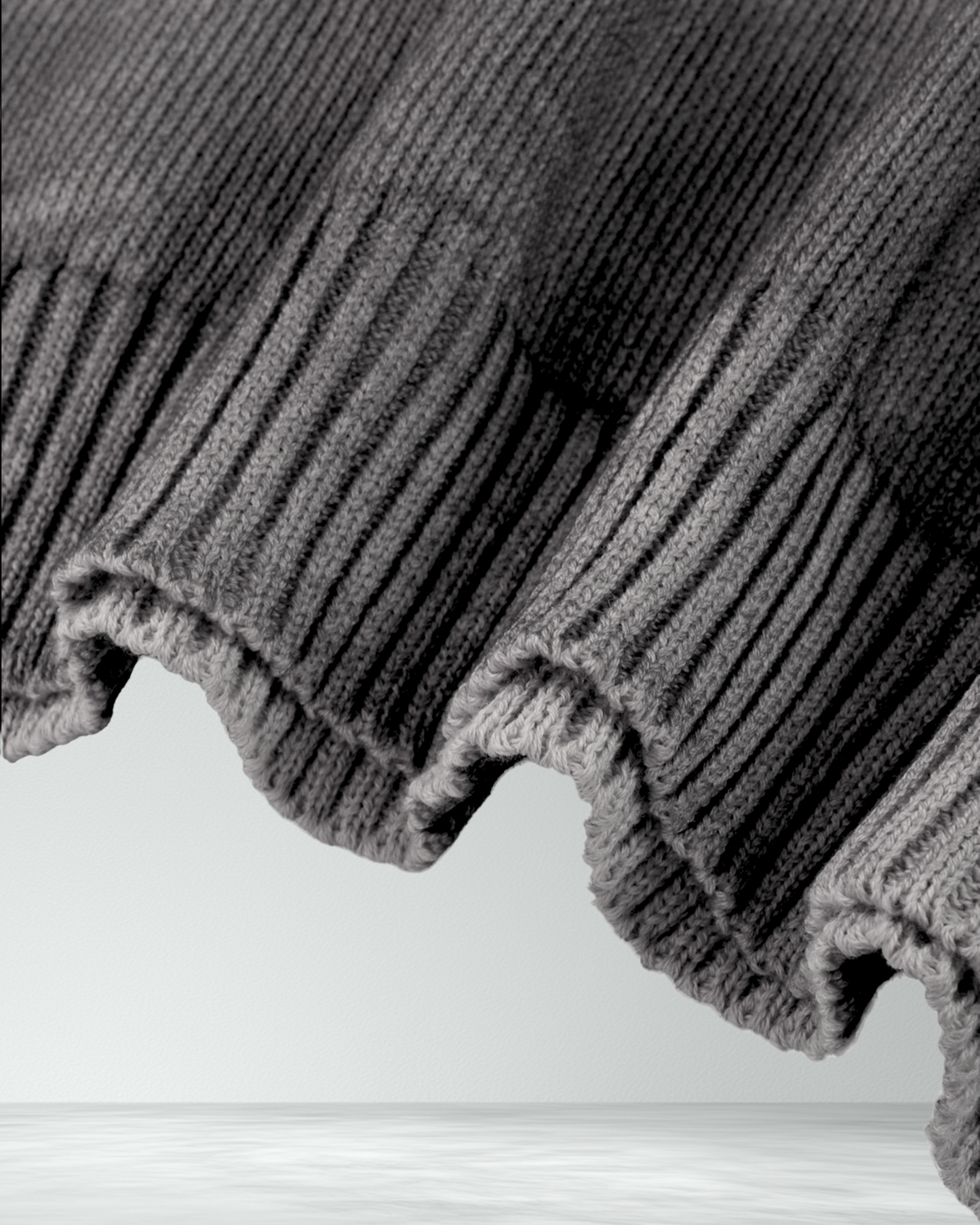 Deathcore oversized distressed knit sweater