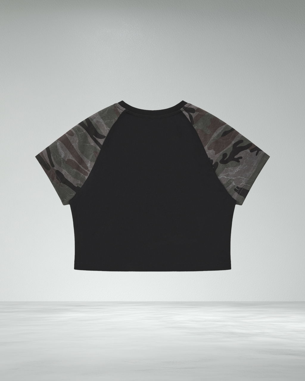 Women’s Cropped Camo Bodycon T