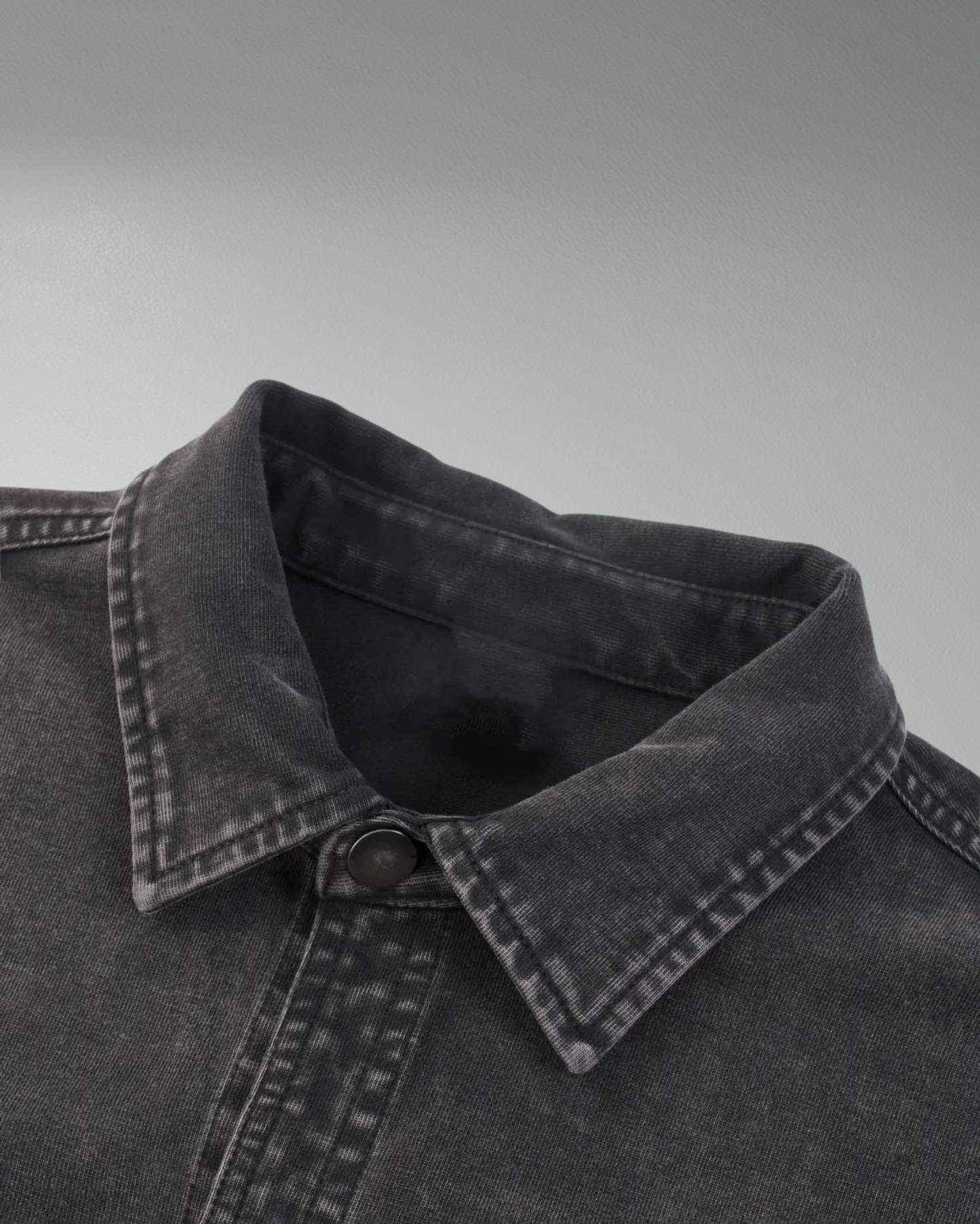 Deathcore vintage wash denim jacket