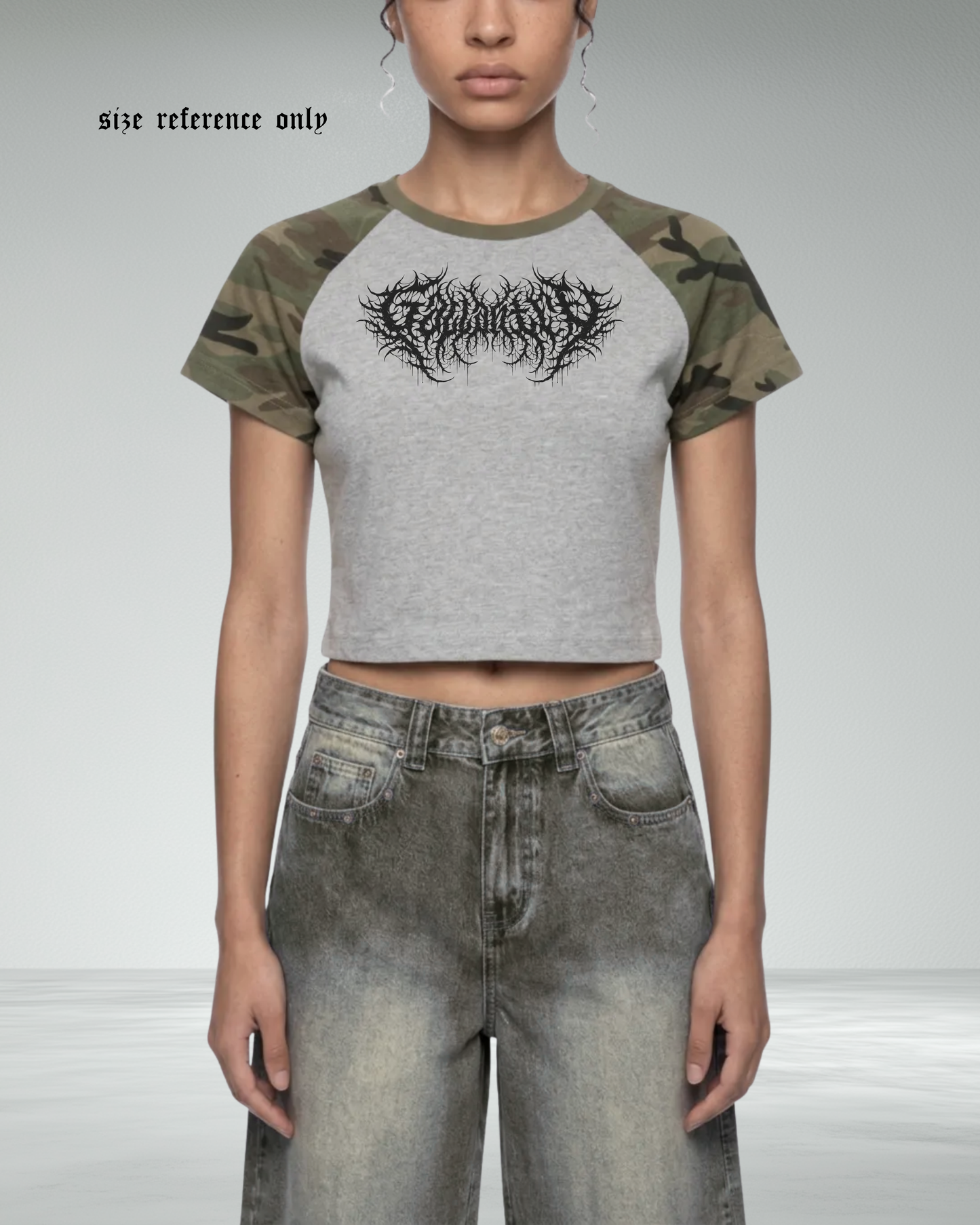 Women’s Cropped Camo Bodycon T