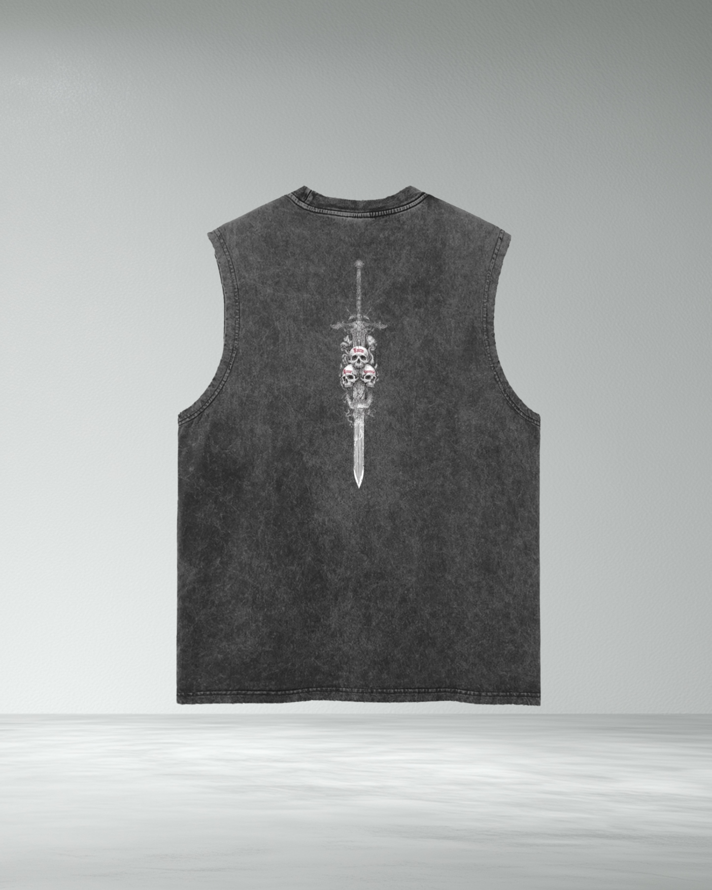 Vintage Wash Frayed Hem 'EYL' tank