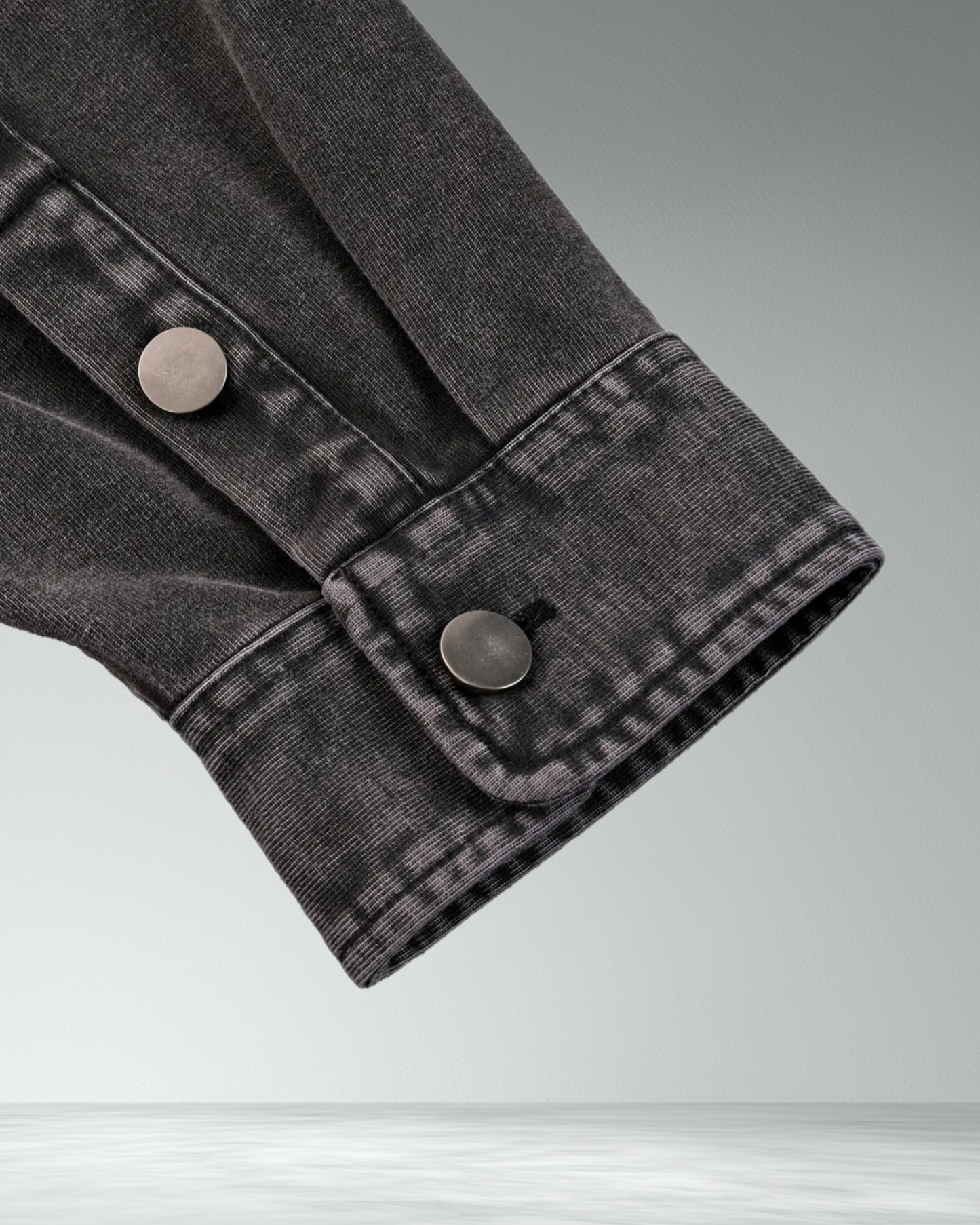 Deathcore vintage wash denim jacket