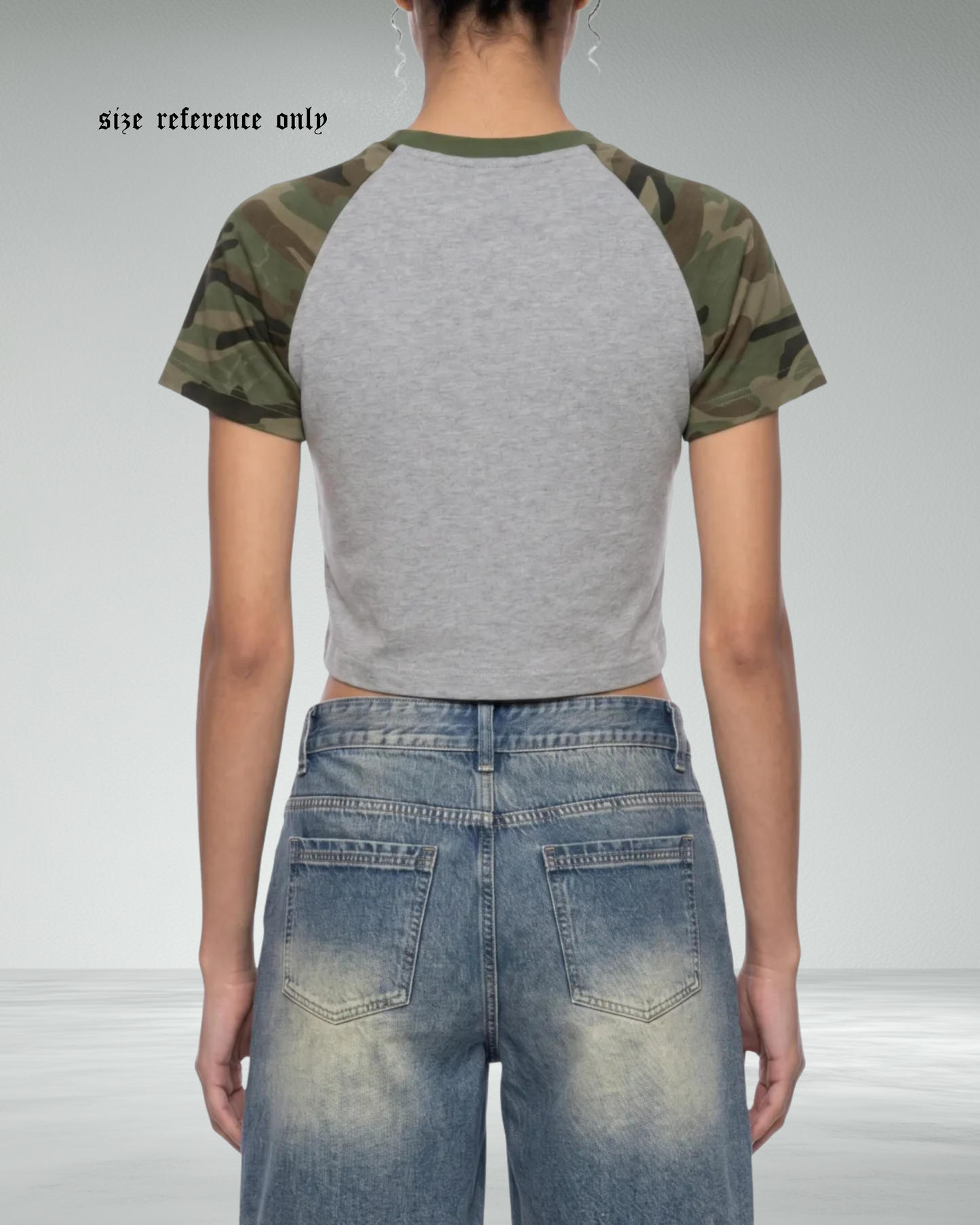 Women’s Cropped Camo Bodycon T