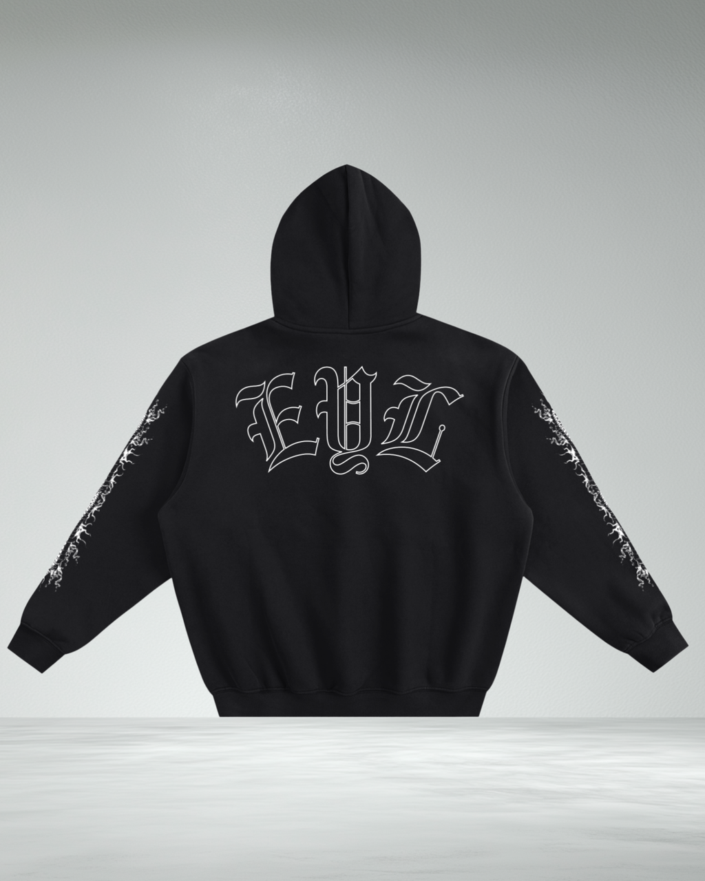 Fleeced Boxy 'Spinal Reaper' Hoodie