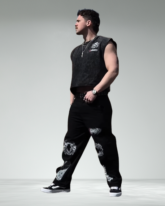 Deathcore 'Coffin' Bladed Jeans