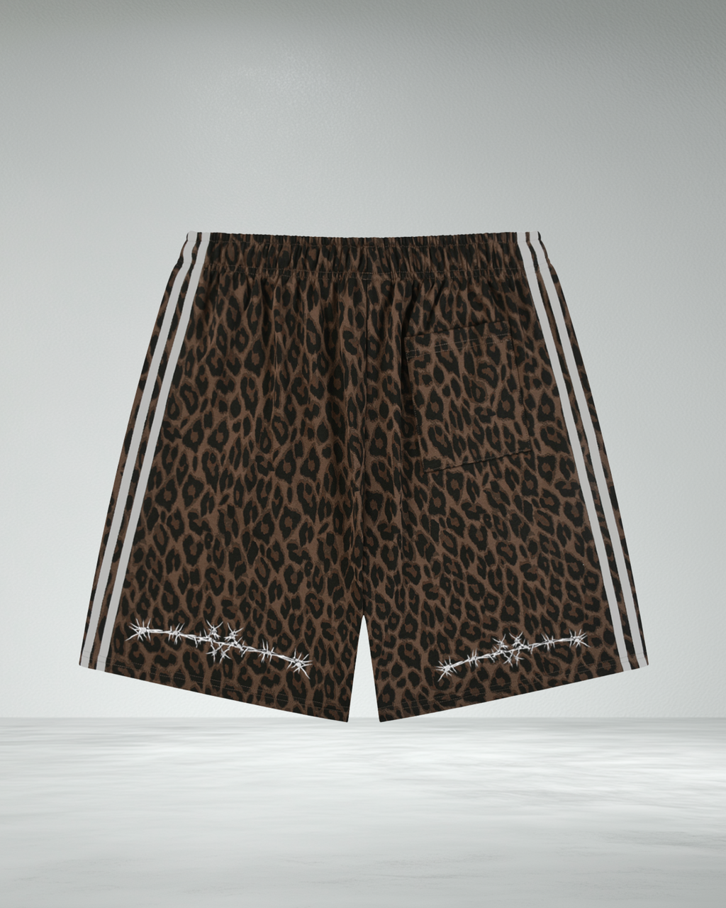Heavyweight Barbed Leopard Shorts
