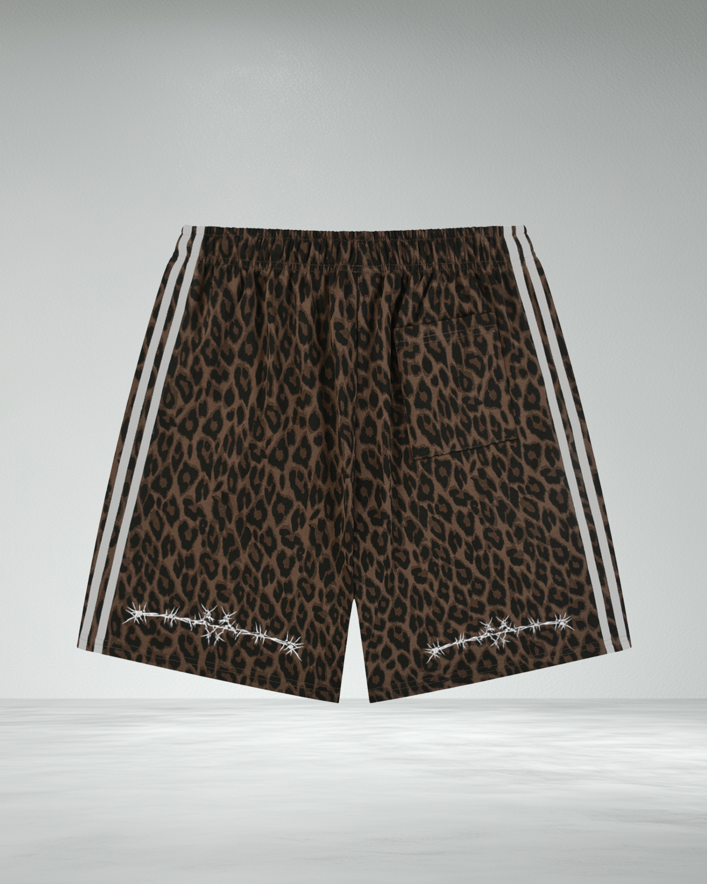 Heavyweight Barbed Leopard Shorts