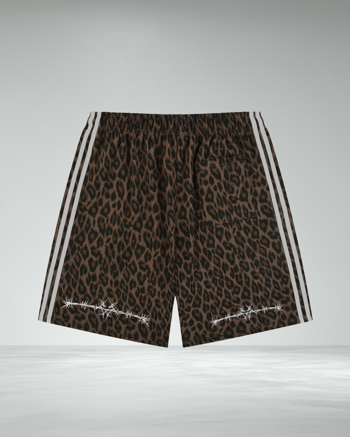 Heavyweight Barbed Leopard Shorts
