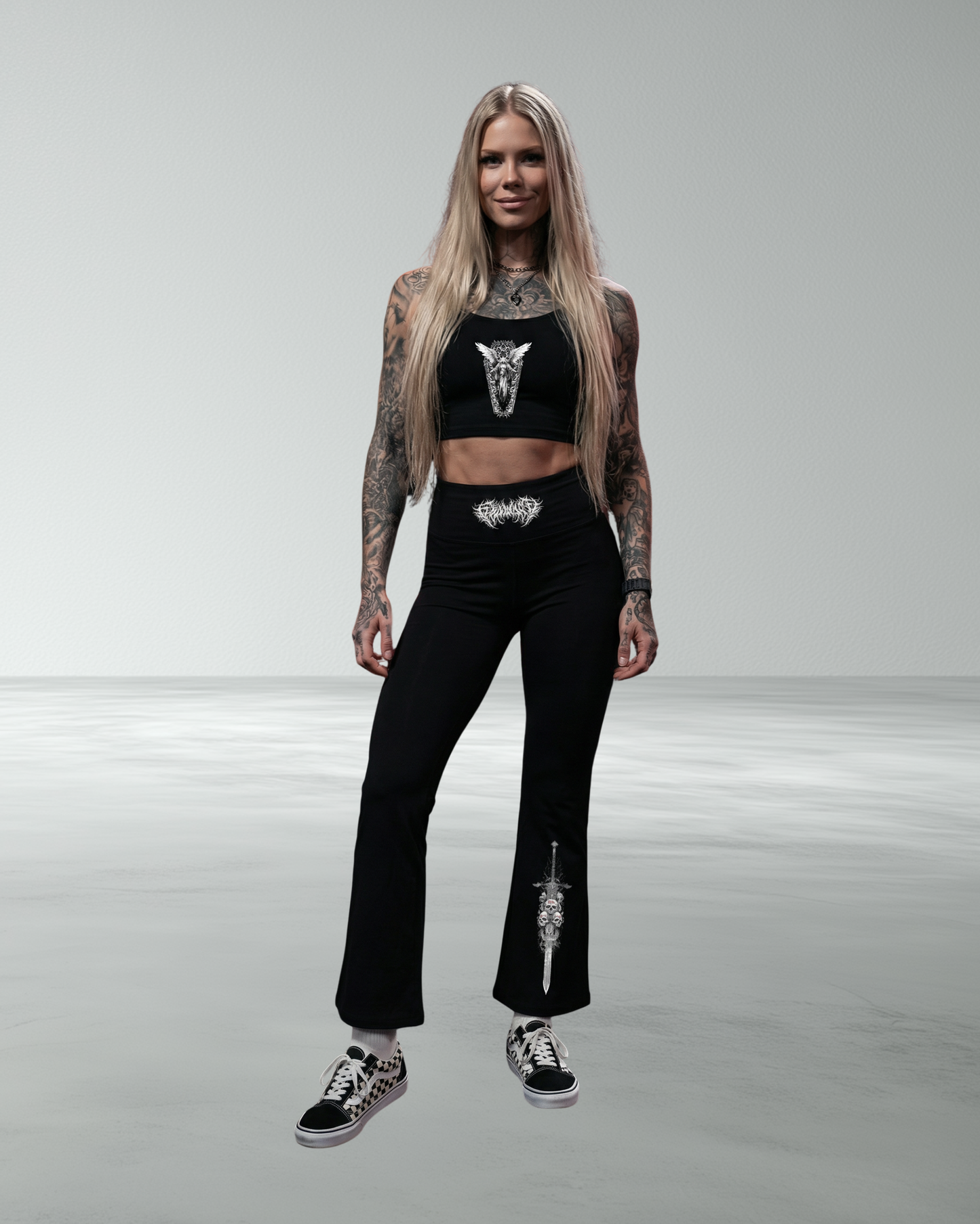 Women's High-Waisted 'EYL' Flare Leggings