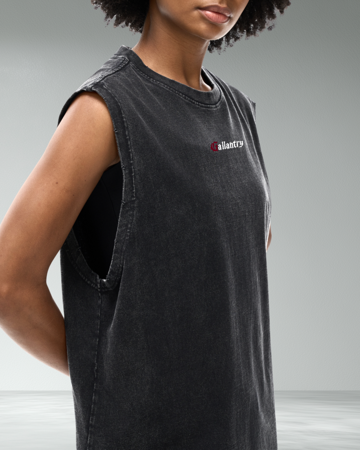 Classic Vintage Wash Frayed Hem Tank