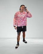 Waffle Camo Raw Hem Longsleeve