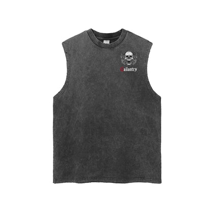 Classic snow washed frayed hem tank - Studio Gallantry