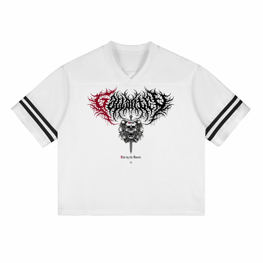 Deathcore oversized premium 'live by the sword, die by the scythe' jersey