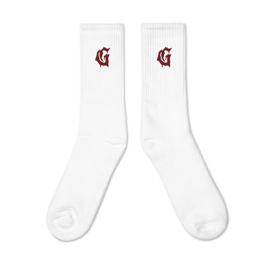 Classic 'G' embroidered socks - Studio Gallantry
