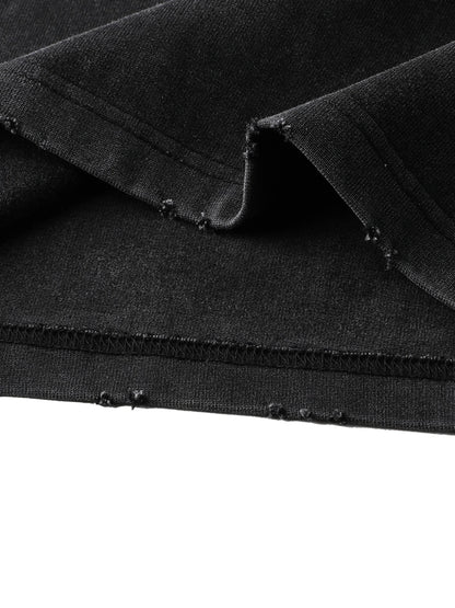 Classic heavyweight vintage washed frayed t - Studio Gallantry