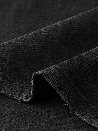 Classic heavyweight vintage washed frayed t - Studio Gallantry