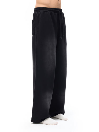 Classic 'barbed sword' faded wash loose fit sweatpants - Studio Gallantry